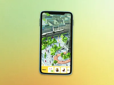 Where's Waldo game - Easter - Paris 2024 3d cel shading cinema 4d draggable easter game low poly map paris paris 2024 ui waldo where