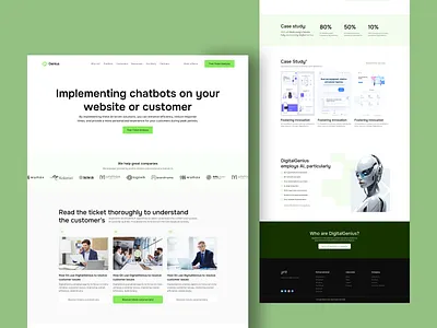 Service Genius - AI Automation Customer Service Website ai landing page
