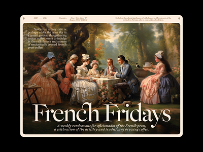 French Fridays — Design Exploration art direction design graphic design layout typography