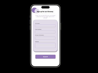 Giveaway Sign up Page - Daily UI 3d animation branding graphic design logo motion graphics ui