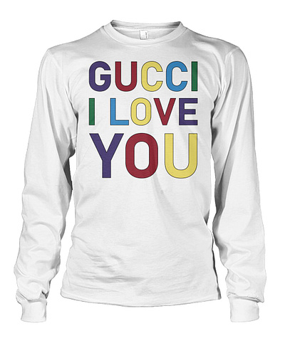 Gucci I Love You Shirt branding design graphic design illustration