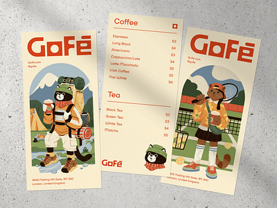 Coffee Brand Menu Leaflet Design art branding cat character art coffee design design studio digital art digital illustration graphic design identity design illustration illustrator leaflet logo marketing marketing design marketing illustration menu visual identity