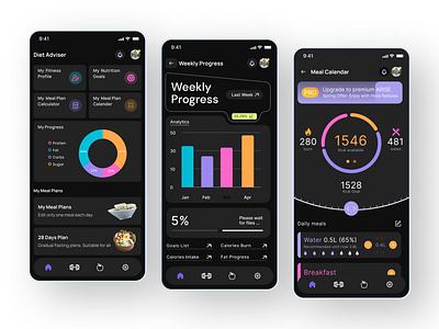 Meal Planning Mobile App app app design application design branding design figma design graphic design illustration logo meal planning app mobile app design mobile application ui ux vector