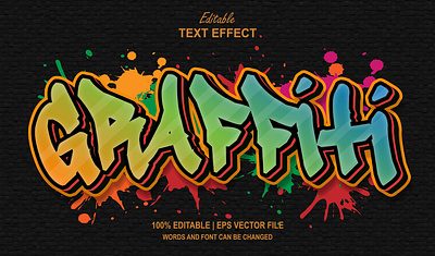 Text Effect Graffiti Style Graffiti 3d text effect paint template