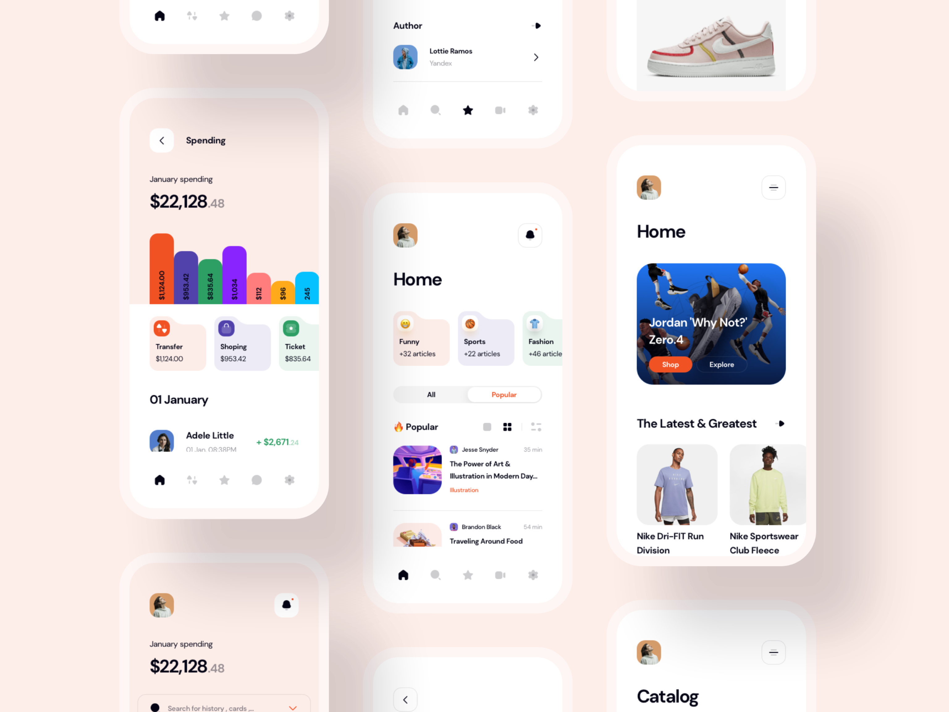 E Commerce Mobile App app app design application design branding design e commerce app figma design graphic design illustration logo mobile app design mobile application ui ux vector