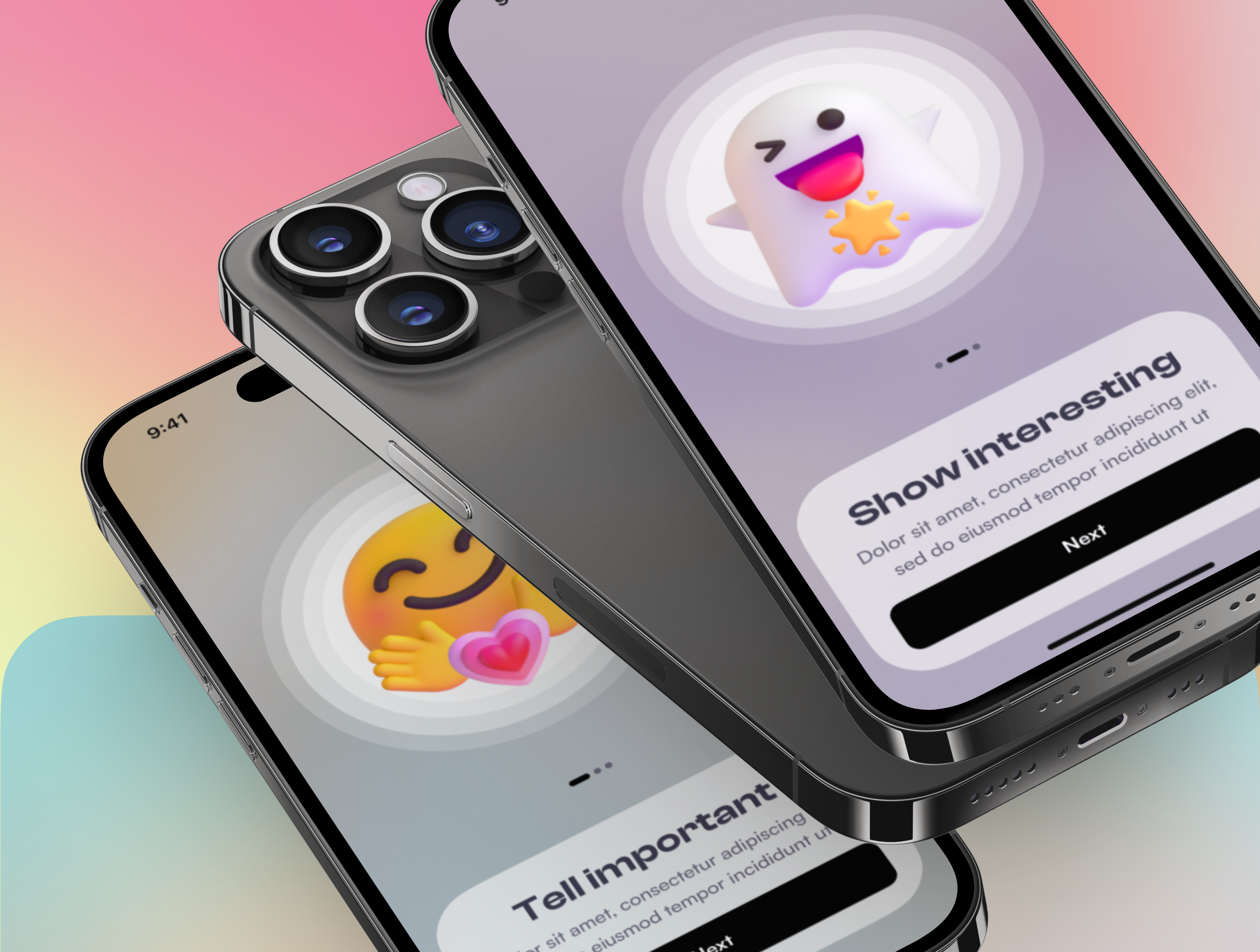 MEM UI kit | Onboarding app application illustration messenger mobile onboarding ui ui kit ux