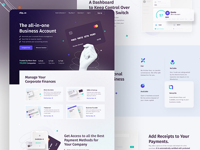 Finance Website Landing Page app app design branding design figma design finance website graphic design illustration landing page design logo ui ux vector web app design web application design website design