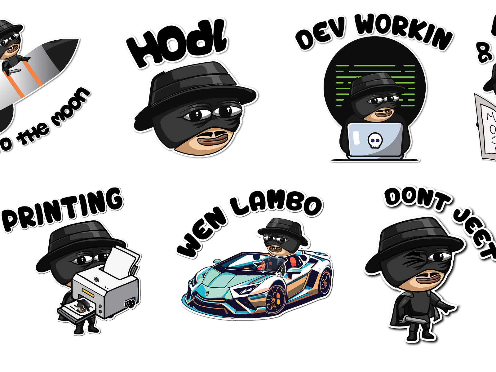 Telegram Sticker Pack for Crypto Project by Graphic Guru on Dribbble