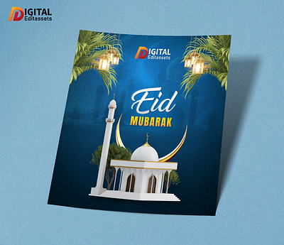 Eid Mubarak PSD Template Free Social Media Post designinspiration