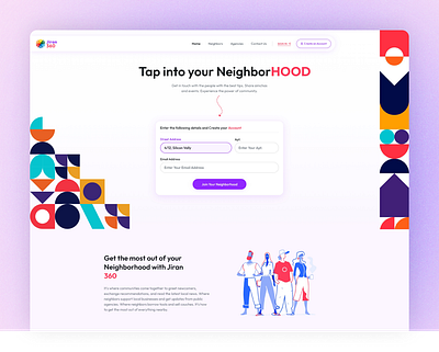 Neighborhoods Community Portal | Jiran360 branding business case study figma graphic design logic building logo neighborhoods social media ui ux xd