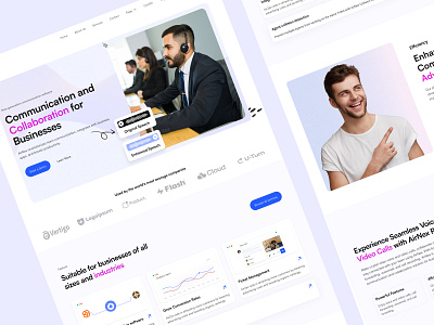 AirNex Communication AI Software ai airnex animation apps branding communication innovation landing page motion graphics professionaldevelopment saas technology ui ui design ui kit uiux voiceenhancement web webflow webflowtemplate