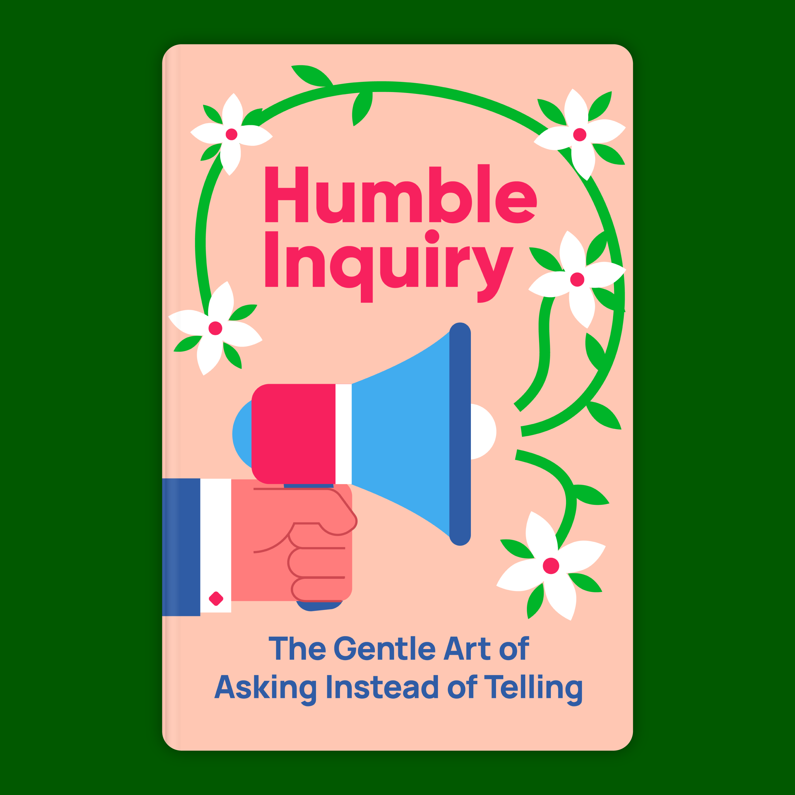 Humble Inquiry book cover book cover design design digital illustration flat style graphic design illustration vector illustration