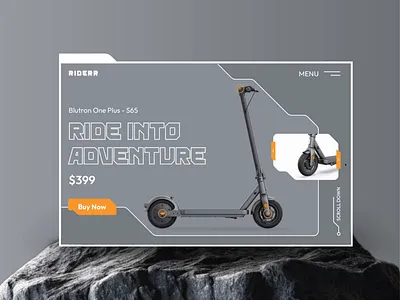 Scooter Landing Page Design | Hyperrealism animation appdesign design design tutorial designsense figma graphic design hyperrealism landing page pixso scooter landing page ui uiux user experience deesign user interface design ux web design