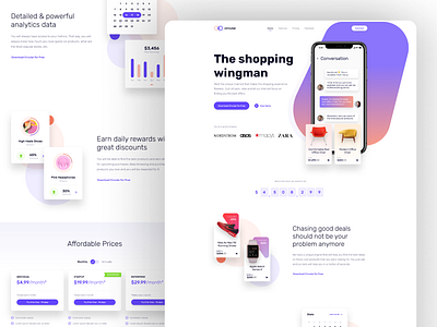 Online Shopping Website Landing Page app app design branding design figma design graphic design illustration landing page design logo online shopping website ui ux vector web app design web application design website design