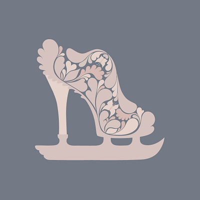 HIGH HEEL ICE SKATE ORNAMENTAL cheeky ice skate high heel ice skate ice passion ice skate ornamental ice skate