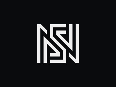 SN logo ambigram electronics emblem geometry initial line logo microchip microprocessor minimal monogram ns robotics simple sn sport square team technology typographic