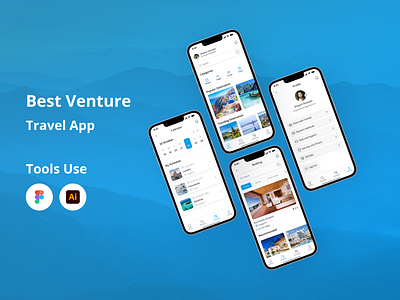 Mobile Travel App app design figma graphic design mobile app travel travel app travel app design ui ui design uiux user interface uxui