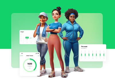 Fit4me app app design app store character clean design diet app dribble fitness fitness app gym health app interface mobile sport sport app ui ux workout workout app