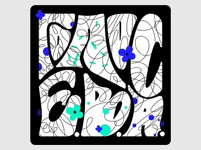 Podcast cover | "Voice of E.V.A." cyrillic design graphic design illustration lettering letters type typography vector