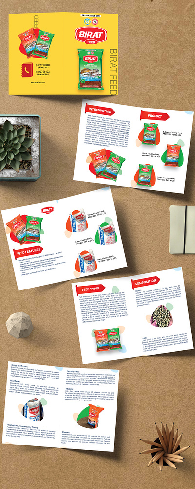 Birat Feed Brochure Design branding brochure feed brochure graphic design