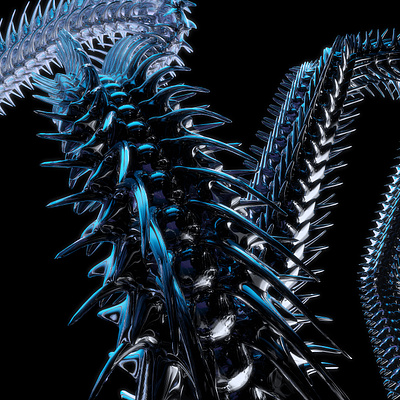 3D Cyber sigilism background 3d background blender cyber sigilism graphic design spike
