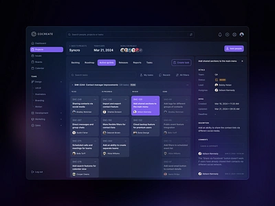 Team Management UI Design Concept company profile dark mode design team employees management management app management task project management task task management team activity team page team settings team work teamly teams teamwork ui web web design