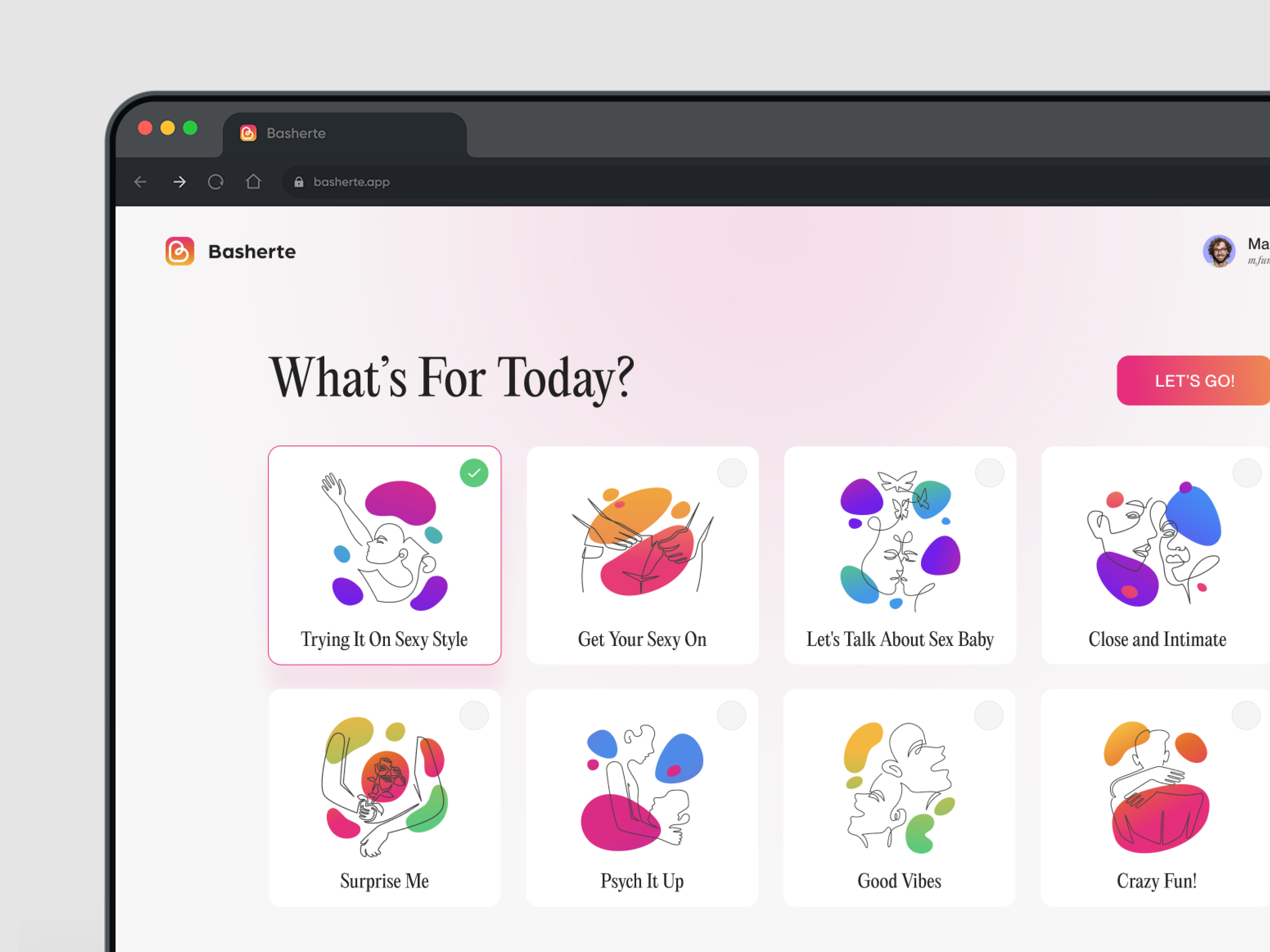 Basherte Dating App UI (Desktop) branding design graphic design illustration typography ui ux vector web