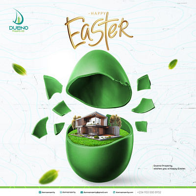 Happy Easter Real Estate Flyer Design branding easter flyer design graphic design logo photo manipulation poster design real estate