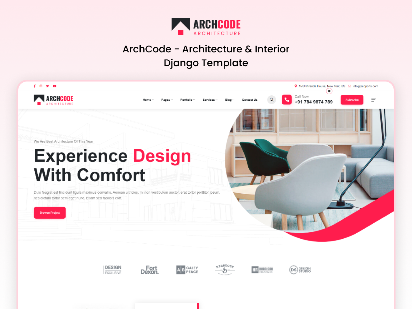 ArchCode - Architecture & Interior Django Template by Rahul Dev Sharma ...