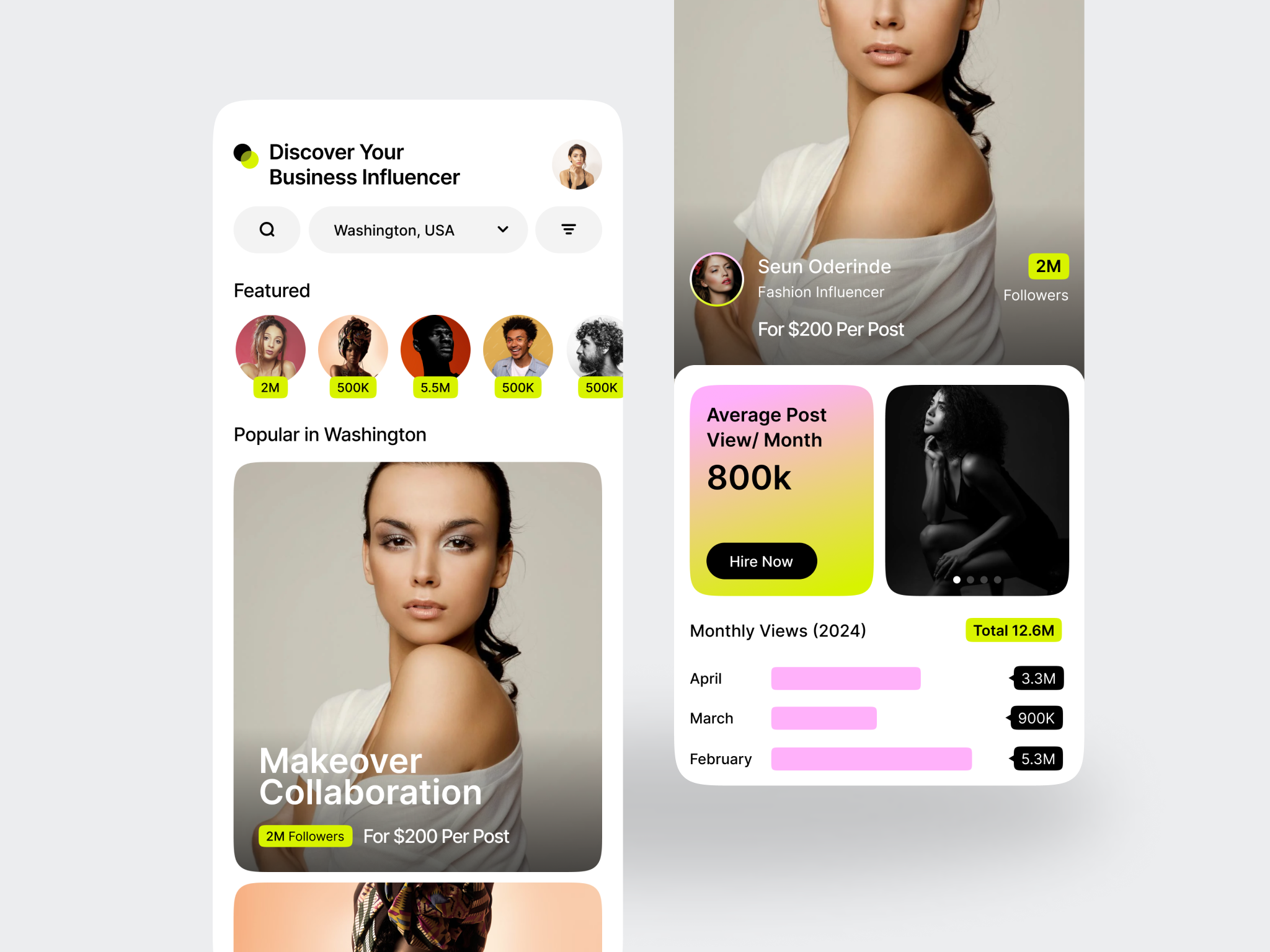Example of Influencer App
