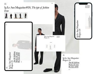 IG LE ANS process brand clean concept desktop fashion minimal ui