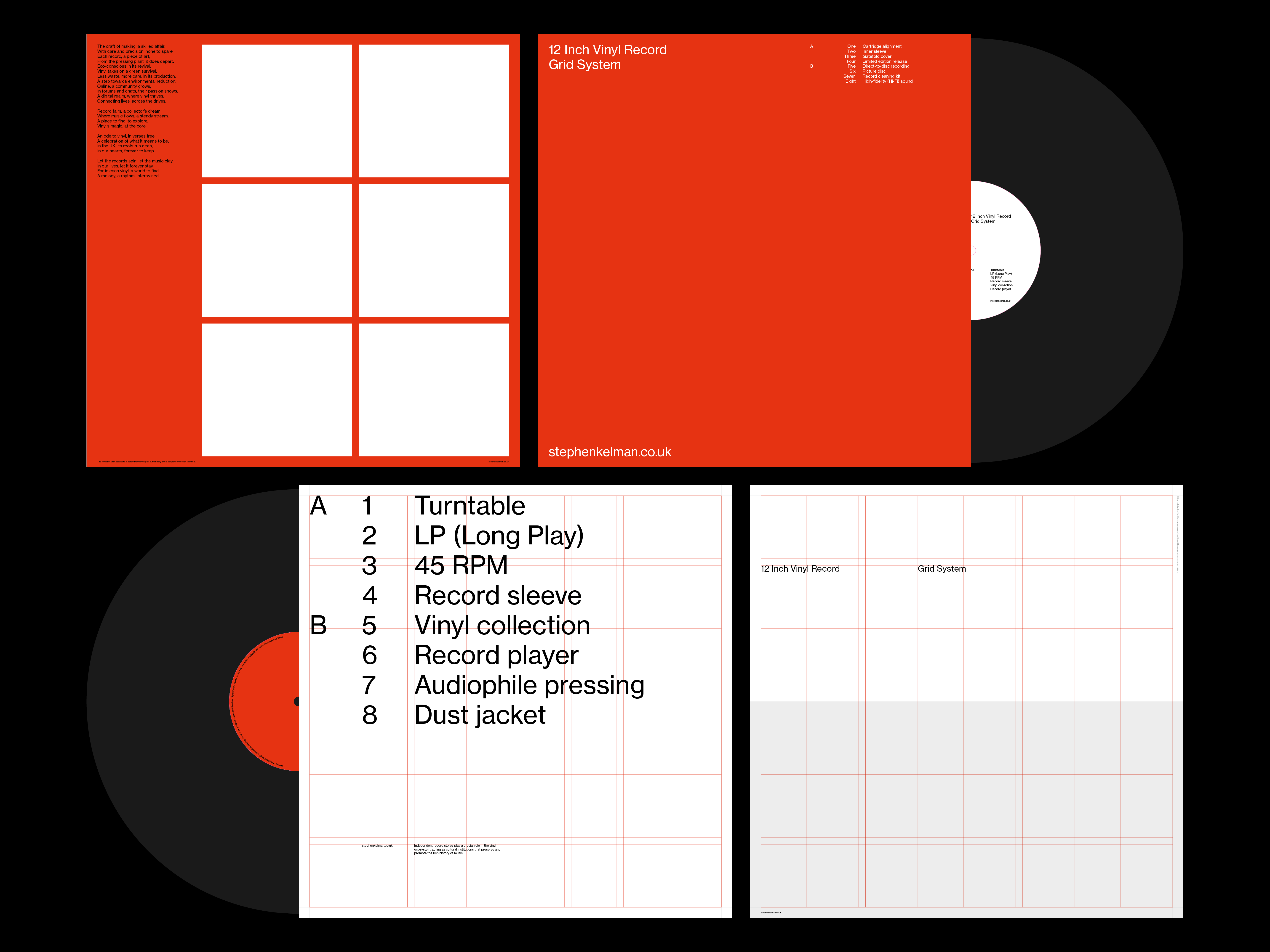 12 Inch Album Cover Grid System for InDesign 12 inch album artwork album cover grid layout grid system indesign template minimal minimalist music packaging record cover record sleeve swiss style swiss typography typography