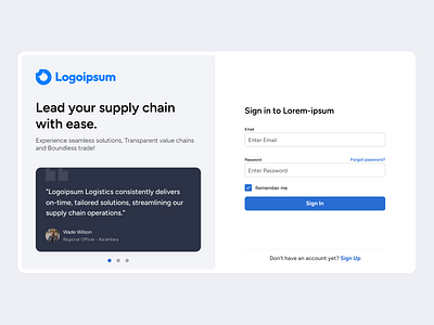 Sign-in / Sign-up Page 2024 2024 trends design inspiration email error landing page login new trends password react sign in sign in page sign up signup signup page simple testimonials ui ux website