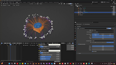 Jellyfish WIP 3d blender jellyfısh modelling octane rendering
