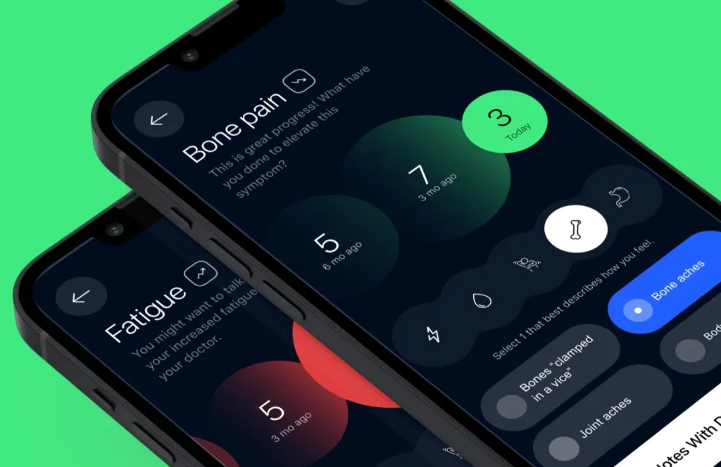 Example of Mobile App Design   Symptom Tracker