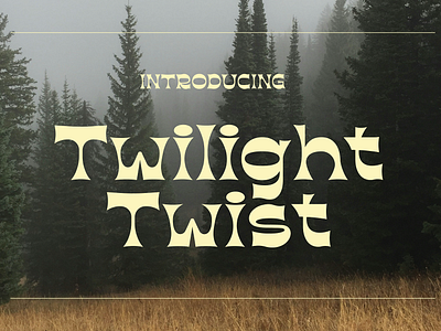 Twilight Twist – Retro Typeface 1960s 1970s 1980s branding classic coffee event flyer groovy hipster logo nostalgic poster retro vintage