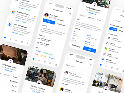 Jobs - Lookscout Design System android application design design system figma ios lookscout mobile mobile app responsive ui