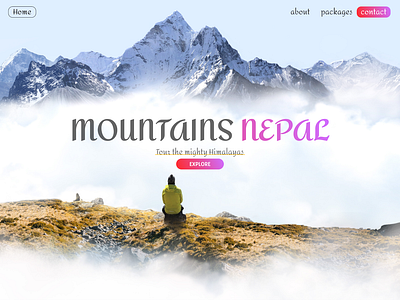 Mountaineering website design figma design graphic design landing page travel website ui website design