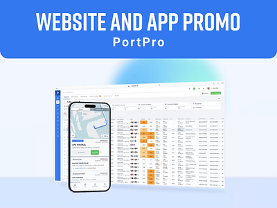 Website and App Promo • PortPro explainer video motion graphic ui animation