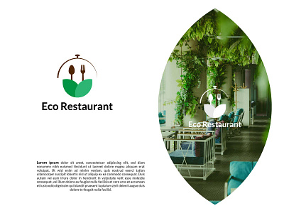 Eco Restaurant logo design 3d animation branding graphic design logo logo design motion graphics ui