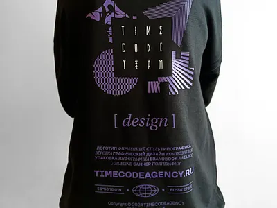 TIMECODETIME branding graphic design hoodie logo print