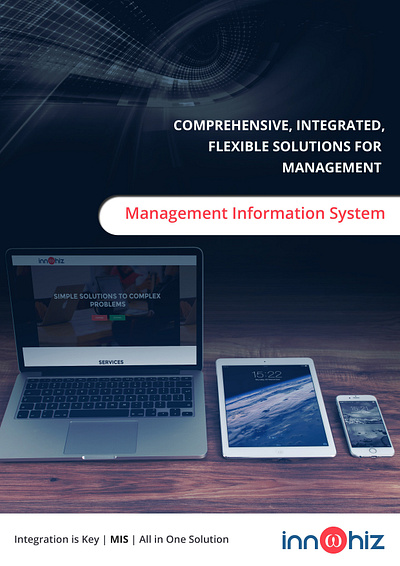 Management Information System brochure design graphic design