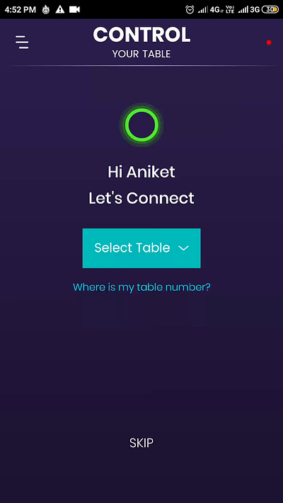 Table connect with Mobile App Interaction animation app design inspiration interaction design product desing ui ui ux