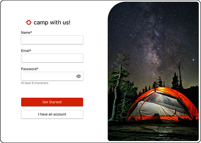 dailyui001 sign up camping dailyui sign up