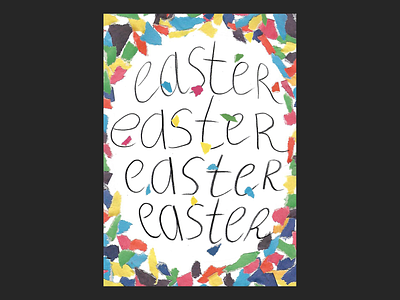Easter Poster easter graphic design poster