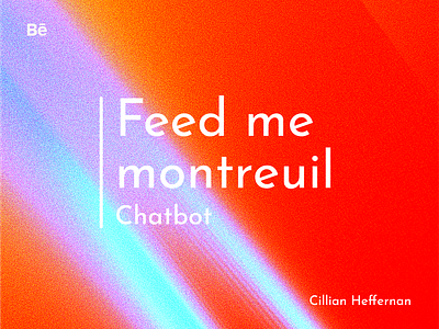 Feed me Montrauil chatbot figma messsenger