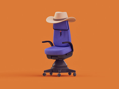 Full-time cowboy 3d c4d cinema4d motion graphics render