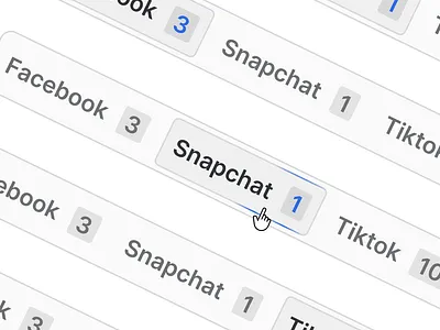 Selector Slide app illustration menu panel selection selector ui
