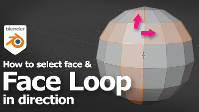 How to select face loop in Blender 3d b3d blender cgian