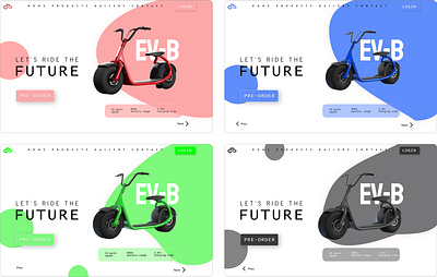 Eletrice bike design ui